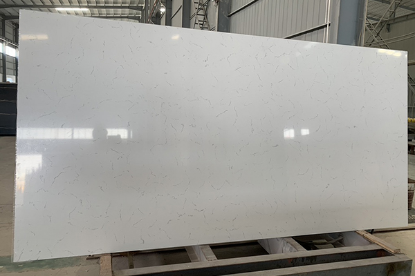 Chile popular Carrara white quartz slab manufacturer 